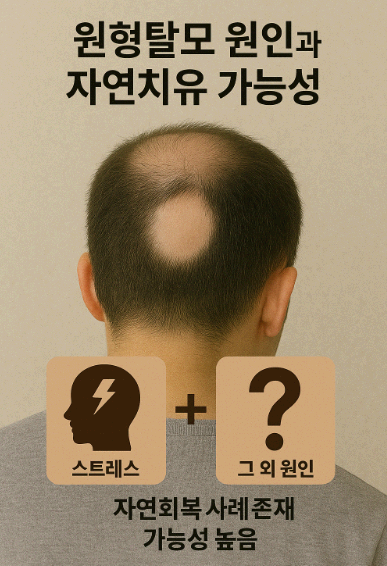 원형탈모 원인과 자연치유 가능성