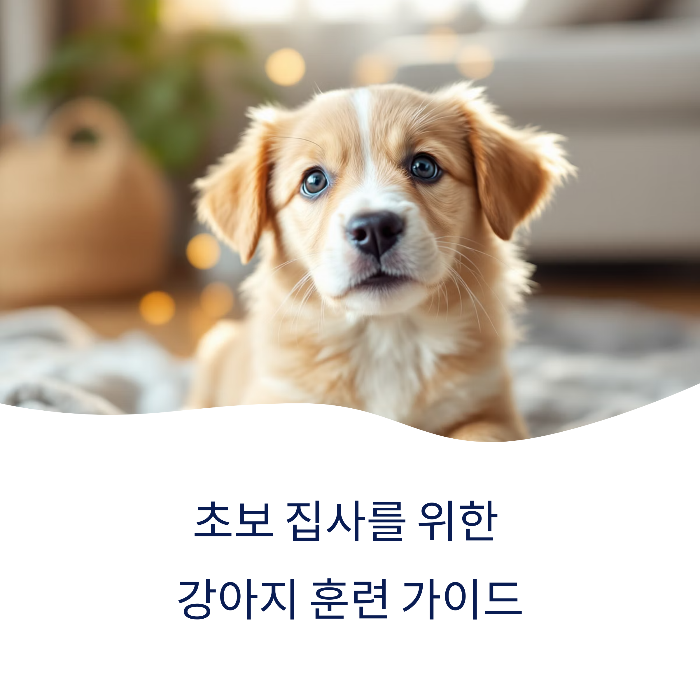 초보 집사를 위한 강아지 훈련 가이드