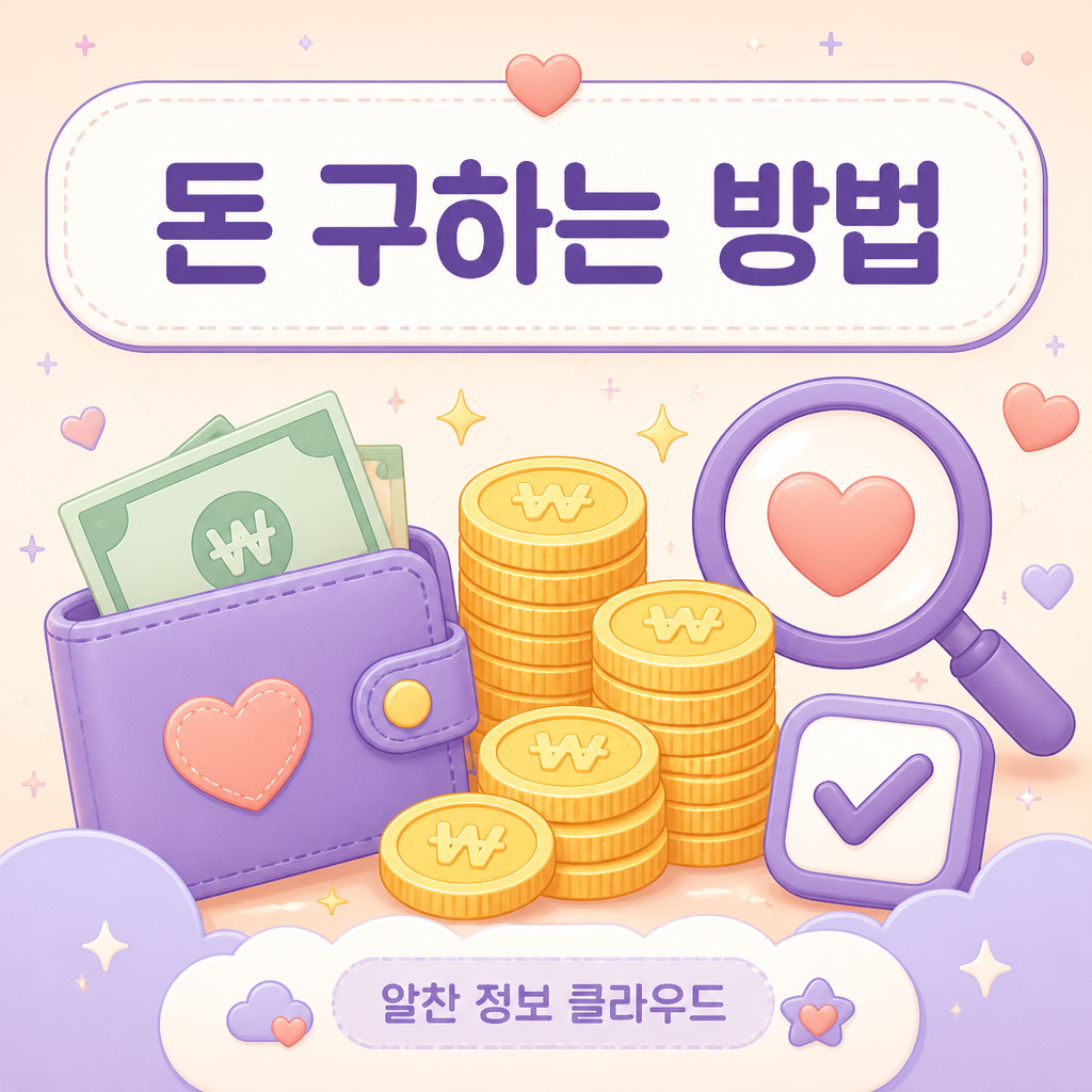 돈 구하는 방법
