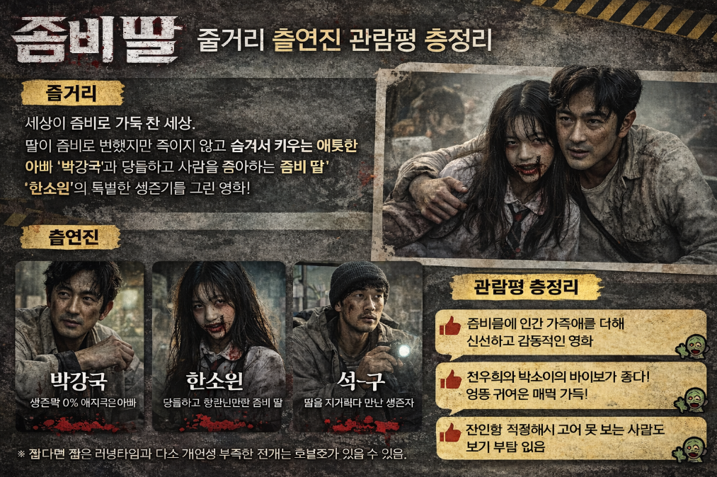 좀비딸 줄거리부터 관람평까지 3분 완벽 정리