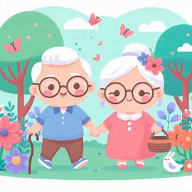 시니어 커플 첫번째