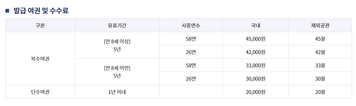 인터넷 여권재발급 미성년자
