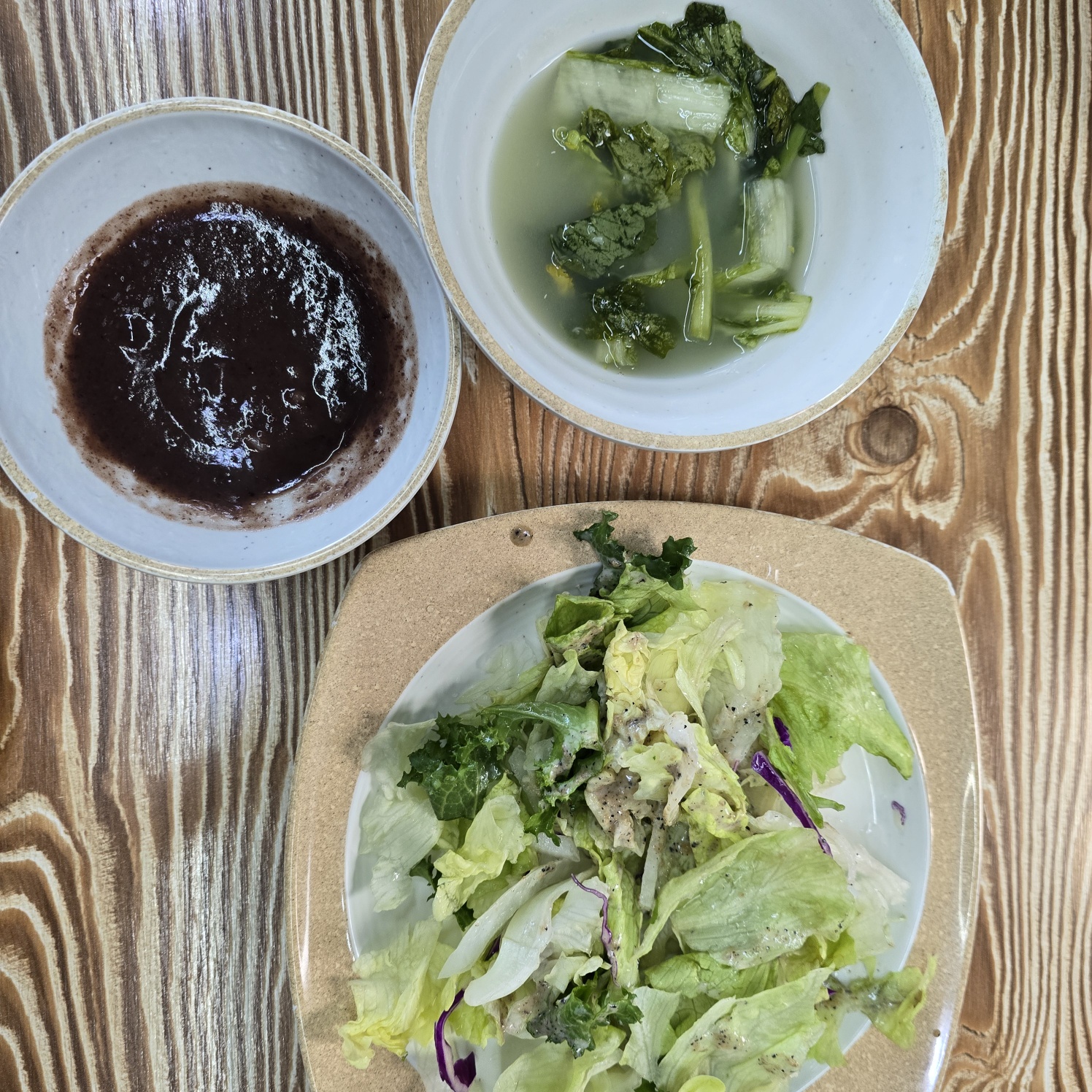 에피타이저 - 단팥죽 샐러드 물김치
