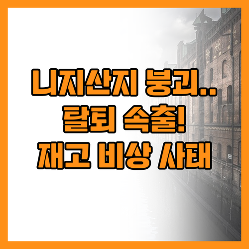 니지산지 유튜버 이탈이 불러온 재고 ..