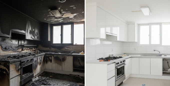 화재 복구 인테리어