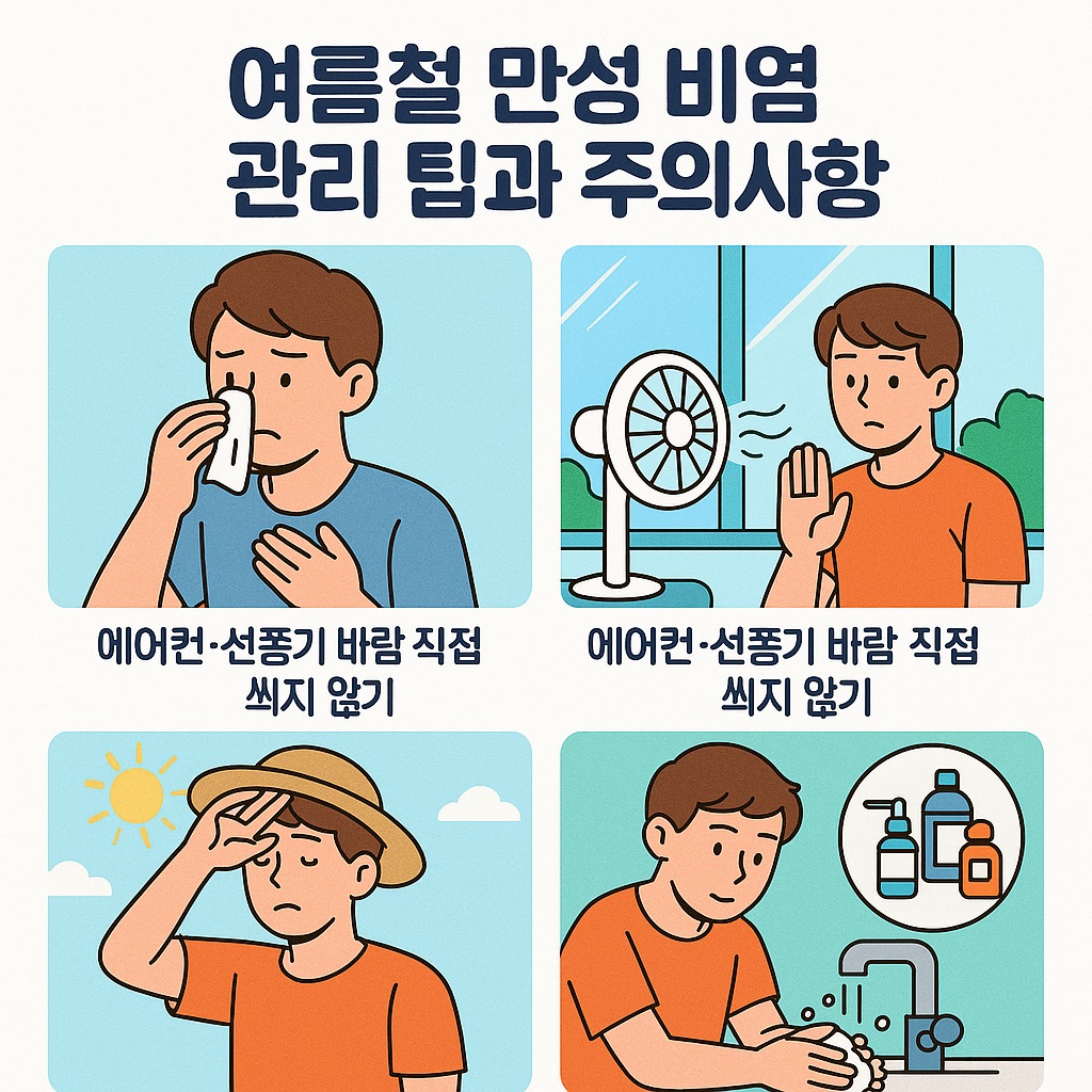 여름철 만성비염 관리팁에 대한 이미지