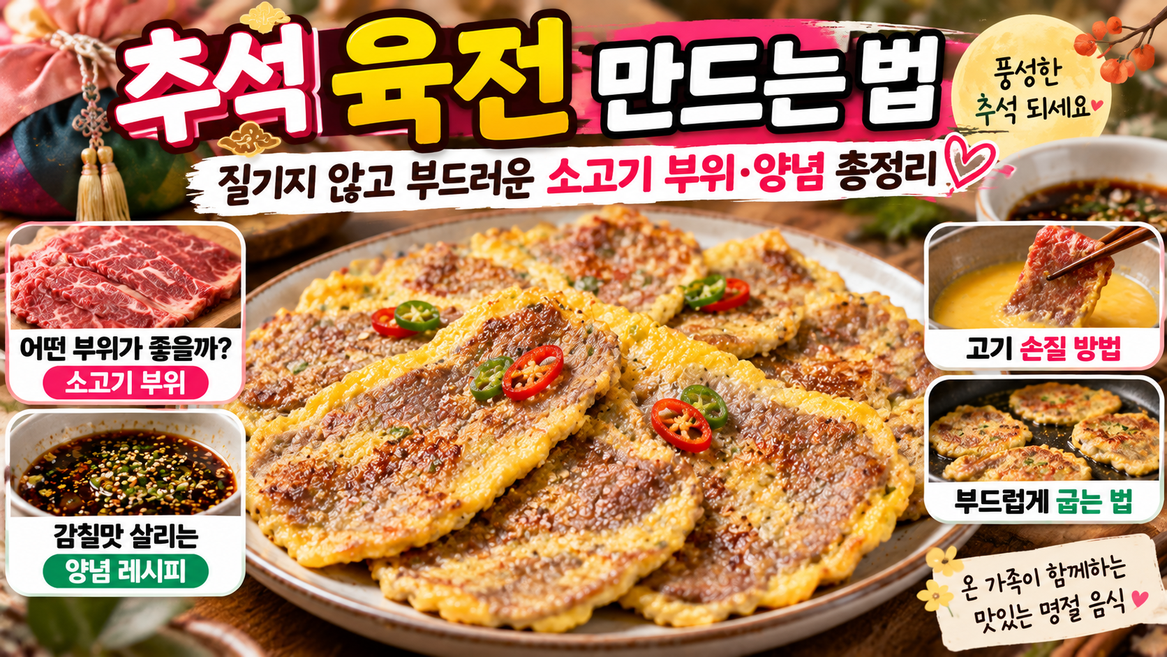 육전 만드는 법｜질기지 않고 부드러운 소고기 부위&middot;양념 황금레시피