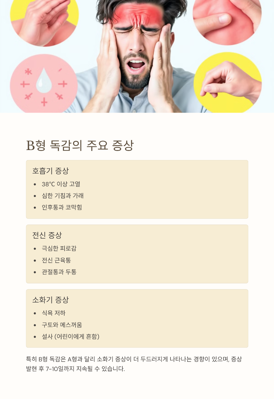 B형 독감 완전 정복: 전염성 강한 B형 독감 증상과 A형과의 차이점