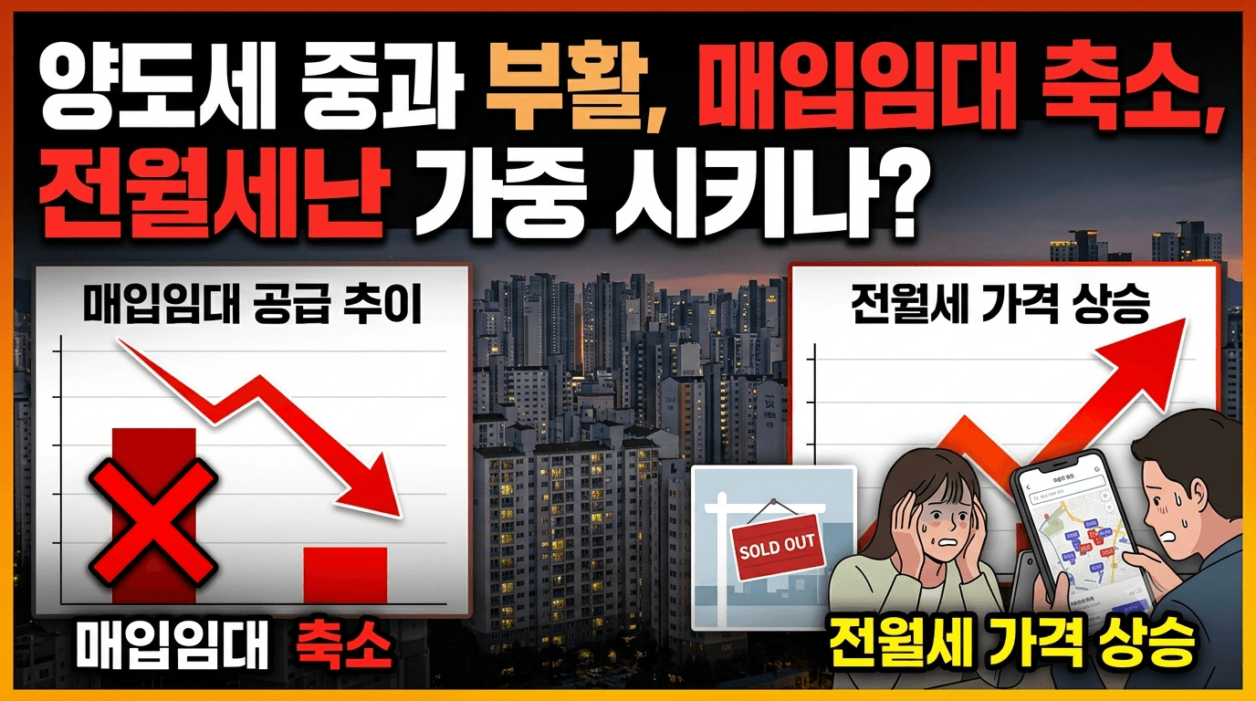 양도세 중과 부활과 매입임대 축소, 전월세난 가중 시키나