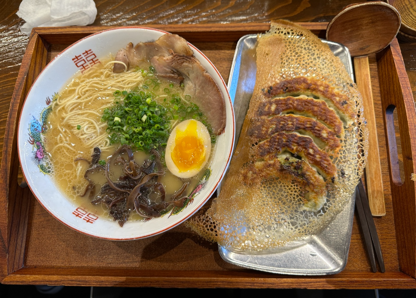 니게하마라멘 + 야끼교자만두 세트