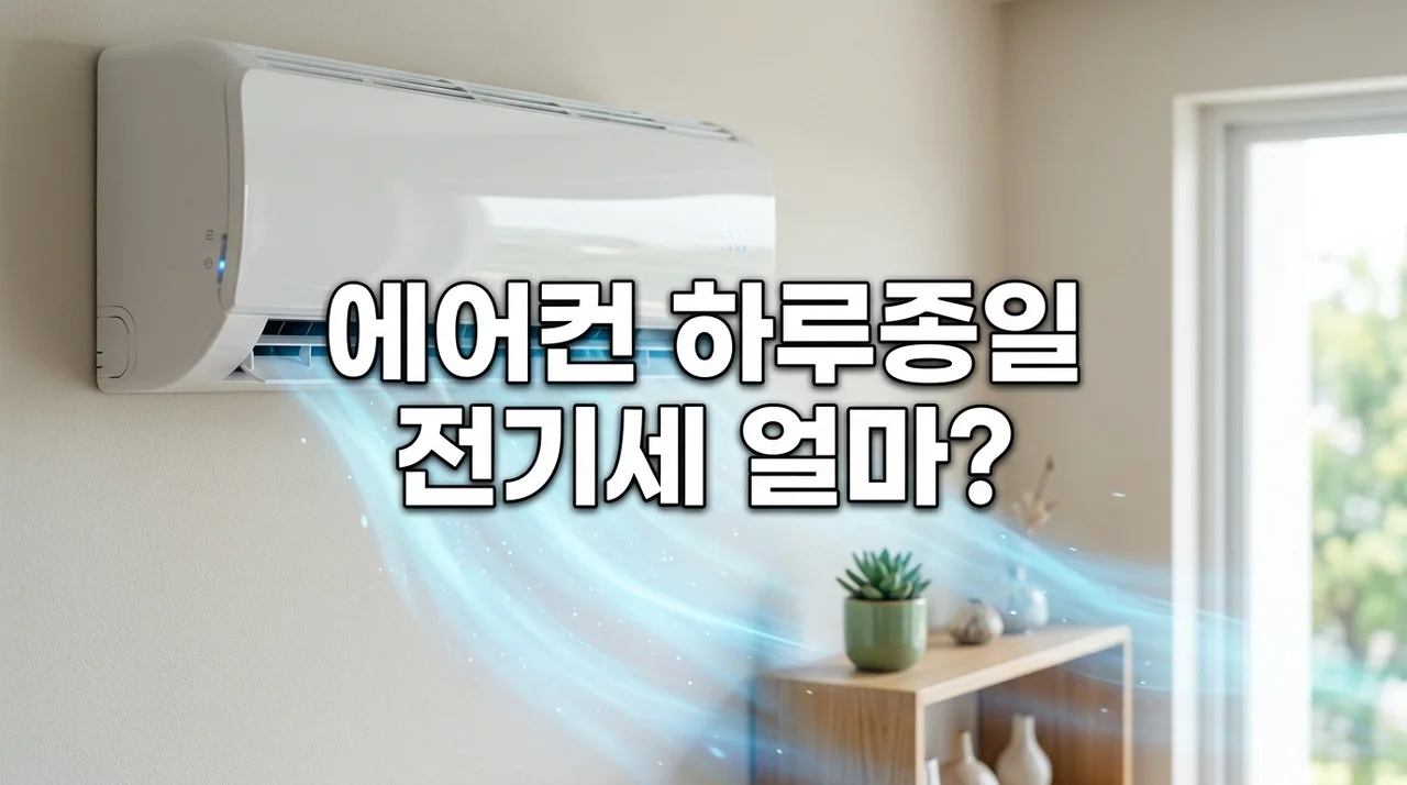에어컨 하루 종일 틀면 전기세 얼마? 인버터 vs 정속형 완벽 계산법