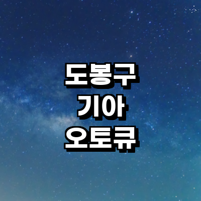 서울 도봉구 기아 오토큐