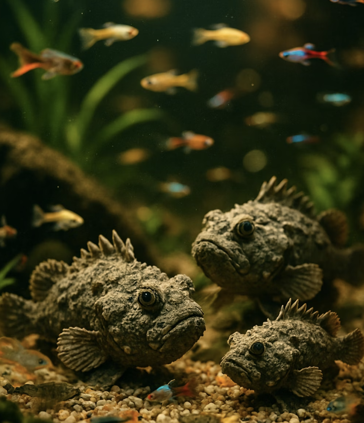 평화주의자&amp;#44; 다툼 없는 어항 생활