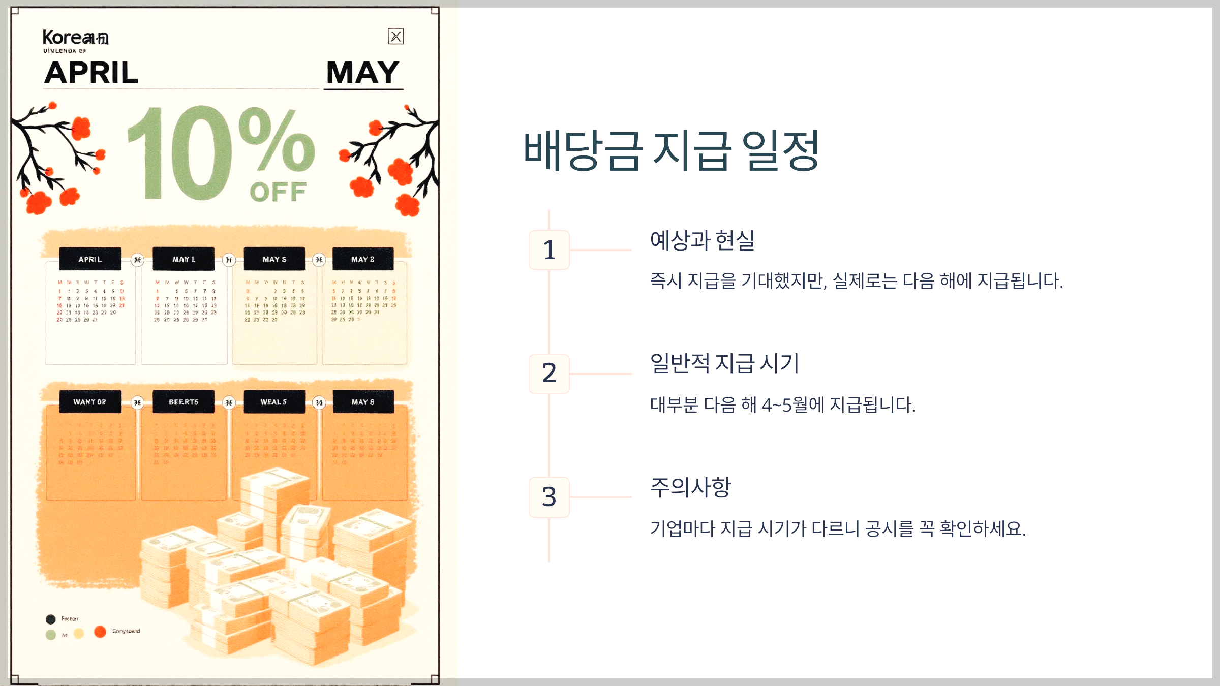 배당금 지급 일정