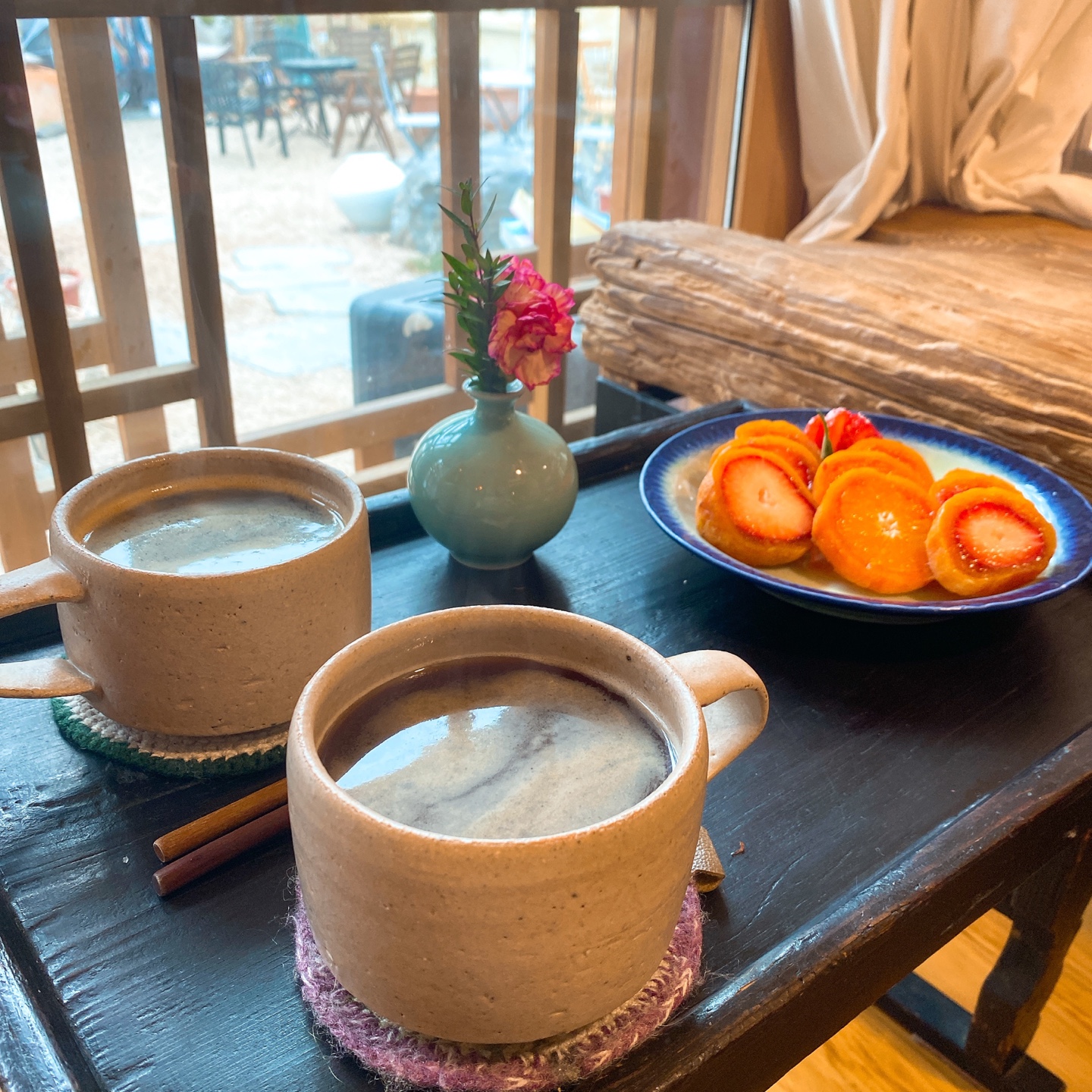 수원 화성 행궁 전통 한옥 카페 곶감말이 경안당