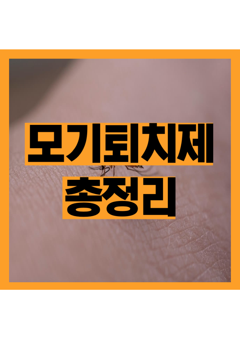 모기퇴치제 뭐가 제일 효과 있을까? 제품별 비교 총정리