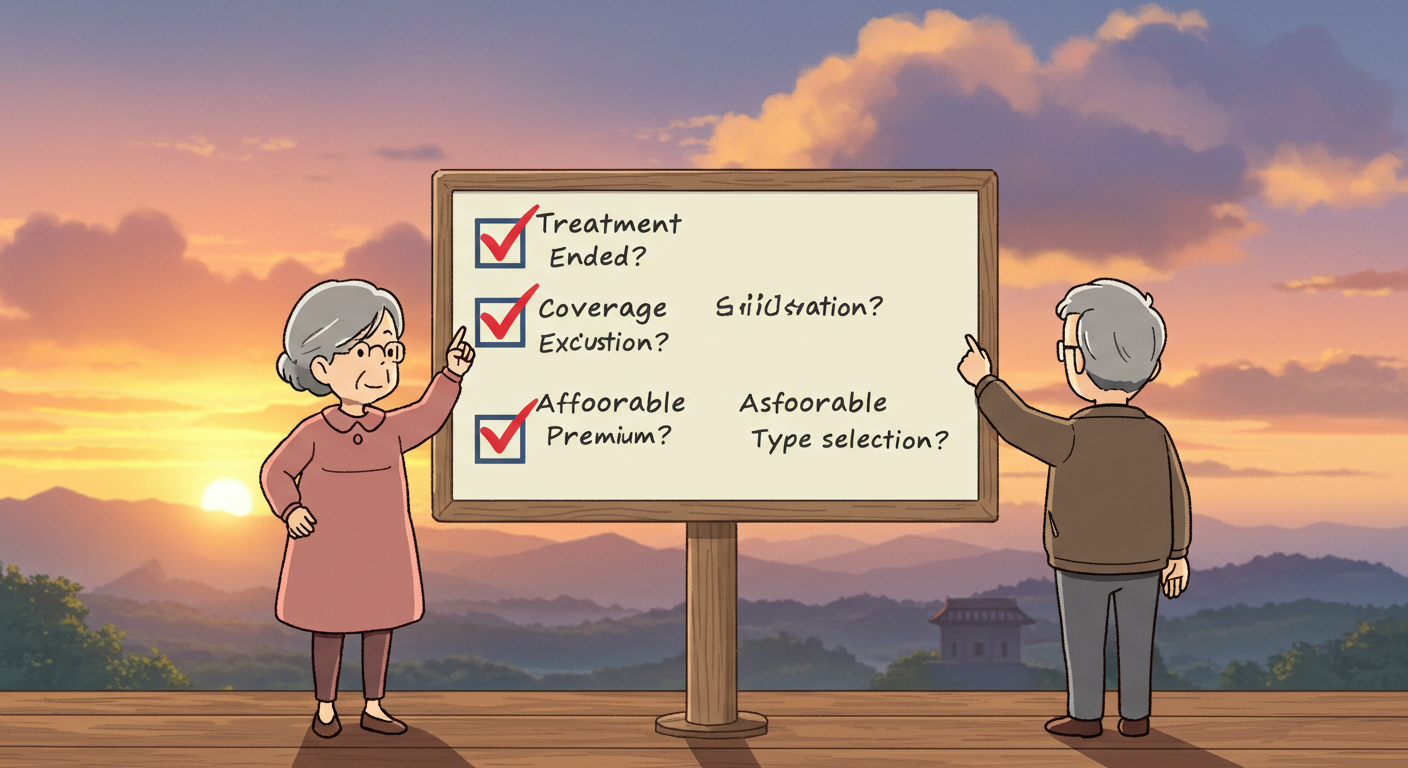 암 병력자 보험 체크리스트