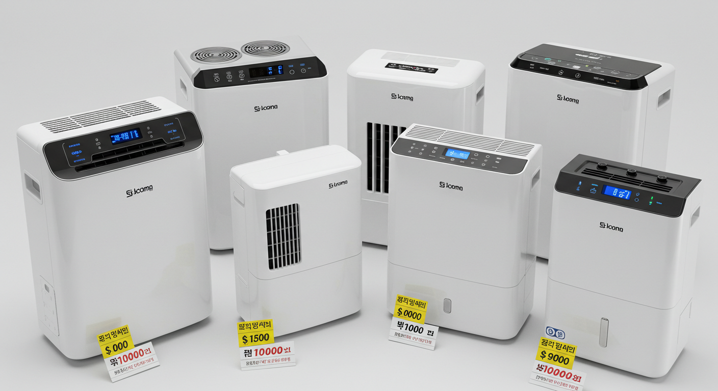 "Budget dehumidifier comparison showcase"