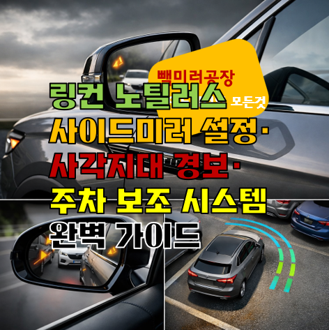링컨 노틸러스 사이드미러 설정·사각지대 경보·주차 보조 시스템 완벽 가이드