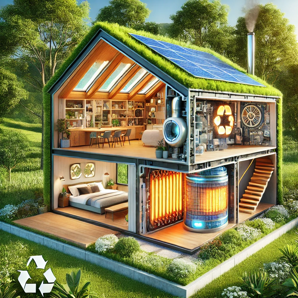 친환경 기술이 적용된 미래형 주택