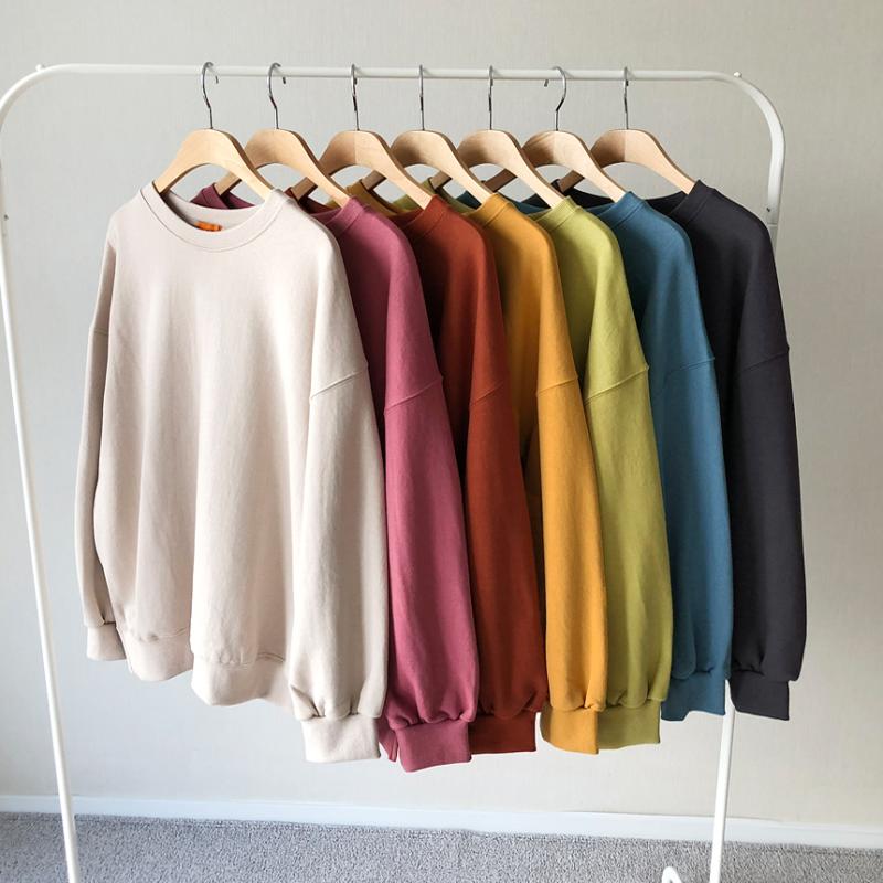 오버핏 옆트임 여자 쭈리 기모 맨투맨