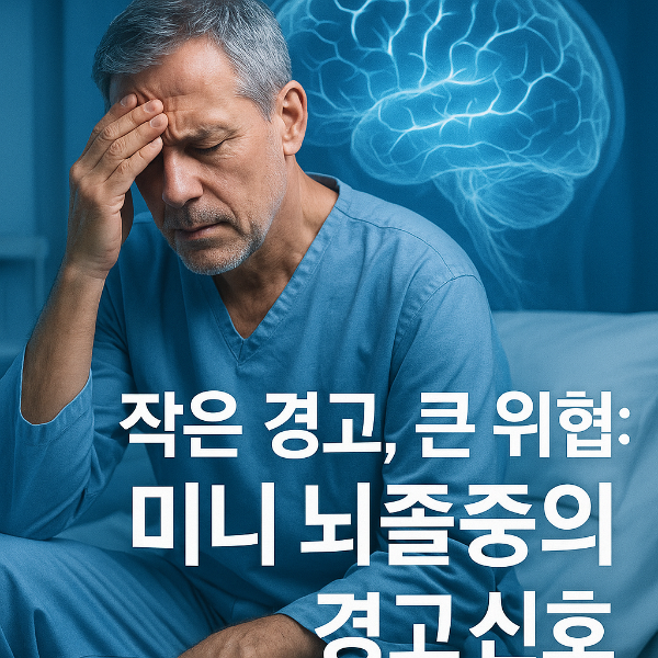 일과성 허혈 발작(TIA), ‘미니 뇌졸중’ 그냥 넘기면 안 되는 이유