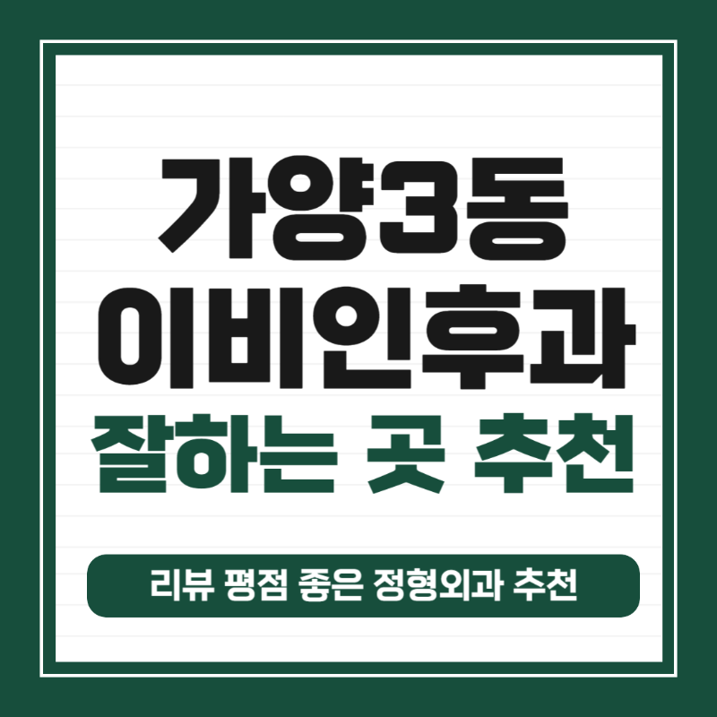 강서구 가양3동 이비인후과 귀지제거 감기 목 수액 독감 귀 진료 유명하고 잘하는 곳
