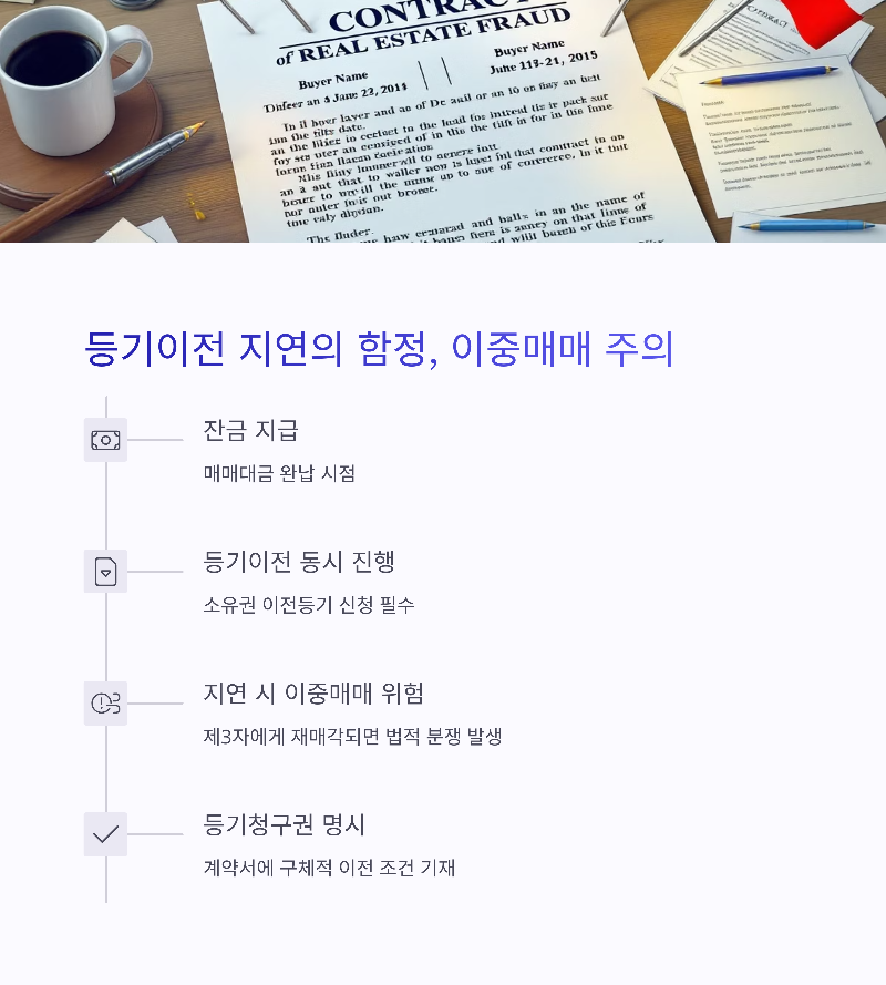 등기이전 지연함정 주의