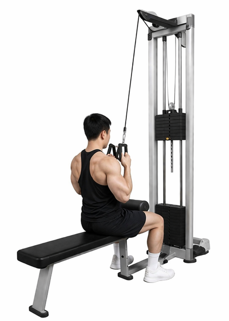 패러럴 그립 풀다운 수축자세