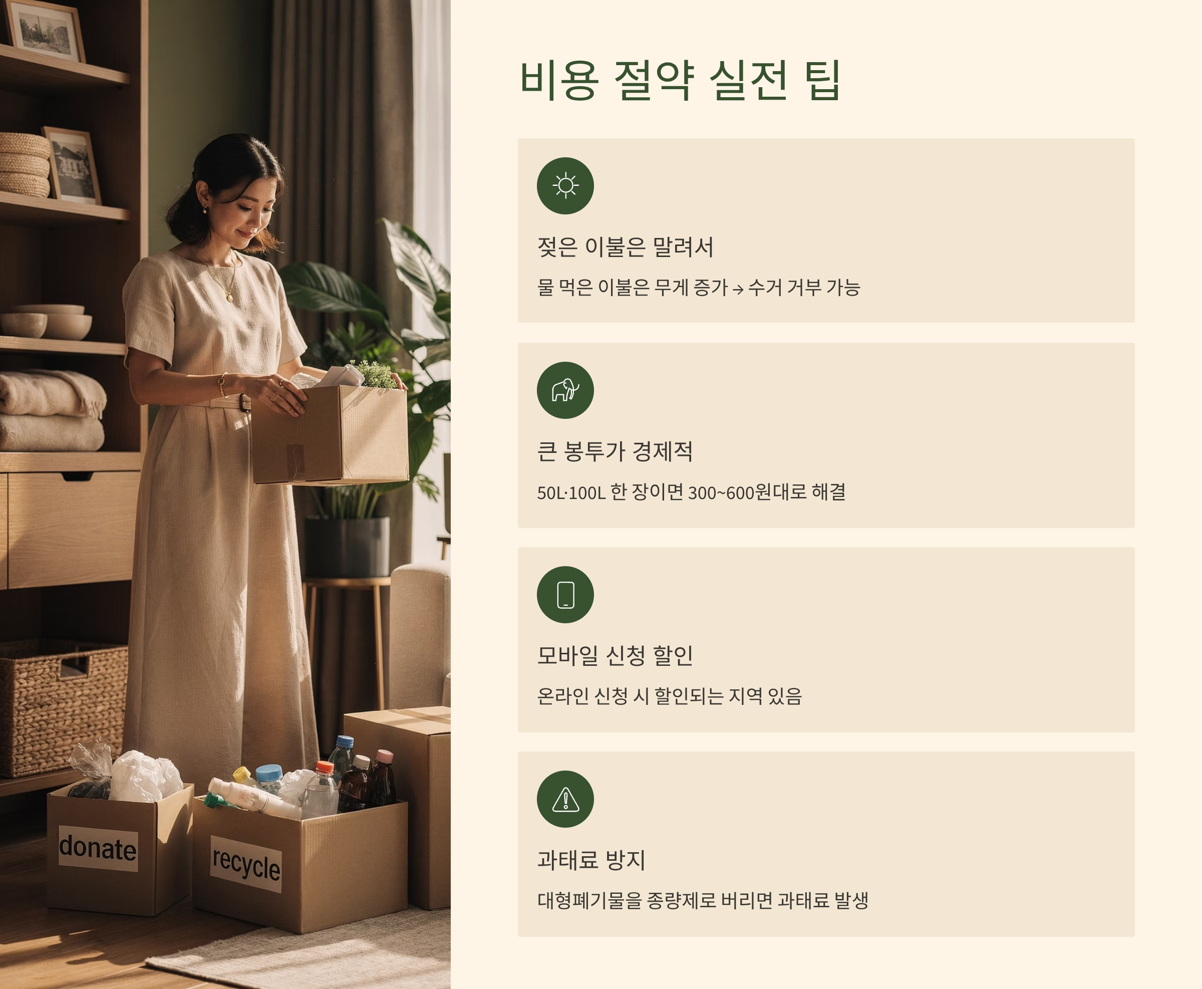 이불 버리는 방법 비용 절약 팁