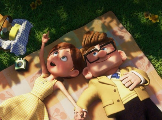 영화 업의 한장면 할아버지와 할머니의 젊은 시절 추억