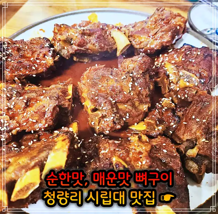 시립대 청량리 맛집 매운맛 뼈구이