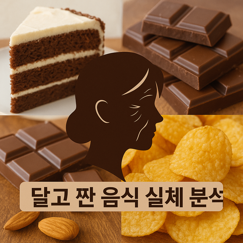 주름을 만드는 음식이 있다고?? 달고 짠 음식의 실체 분석
