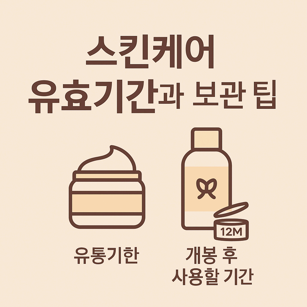 스킨케어 유효기간과 보관 팁 - 화장품도 신선도가 생명입니다