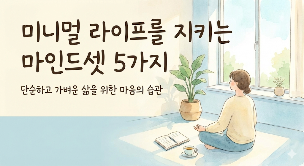 미니멀 라이프를 지키는 마인드셋 5가지