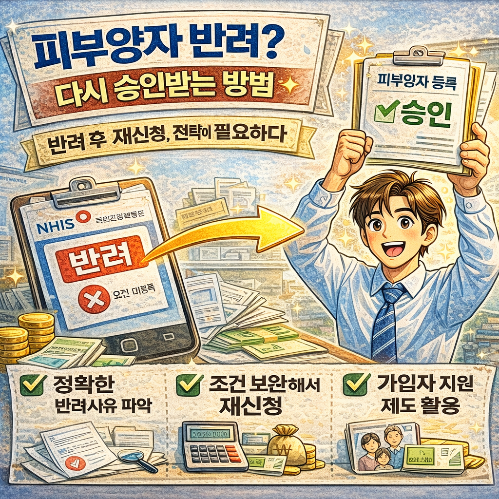 피부양자 반려 후 재신청