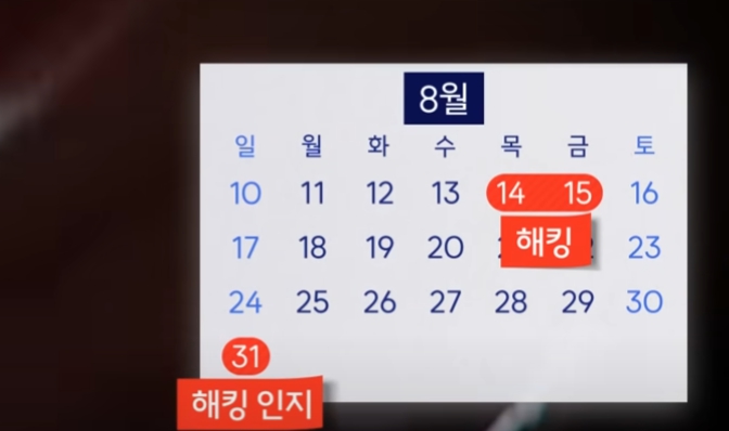 개인정보 유출 경고 문구 삽입된 카드 이미지