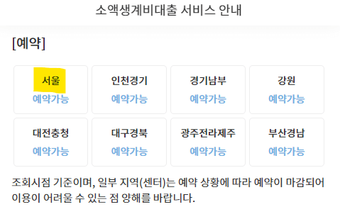 소액생계비대출