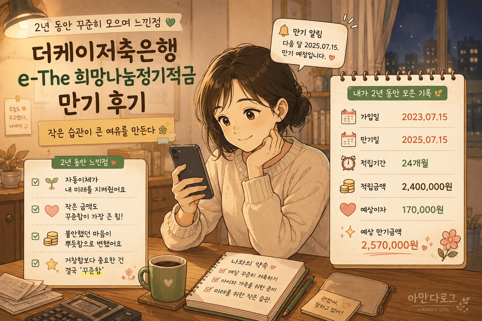 더케이저축은행 e-The 희망나눔정기적금