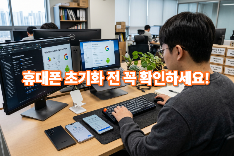 스마트폰 초기화 전 필수 설정 대표 이미지