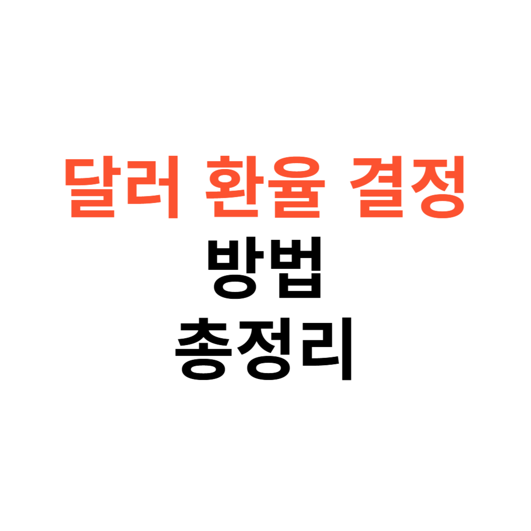 달러 환율 결정 원리