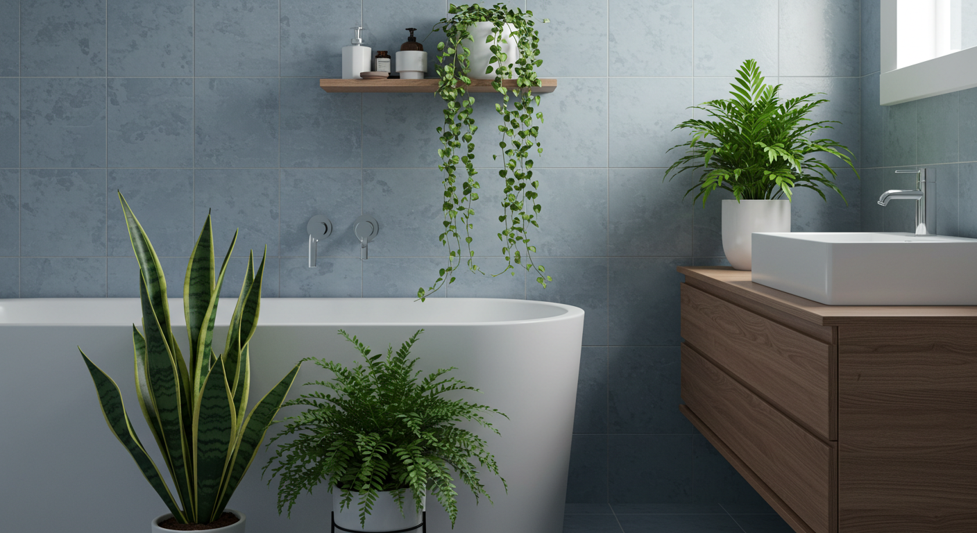 습하고 어두운 화장실에 딱! 공기 정화 화장실 식물 추천