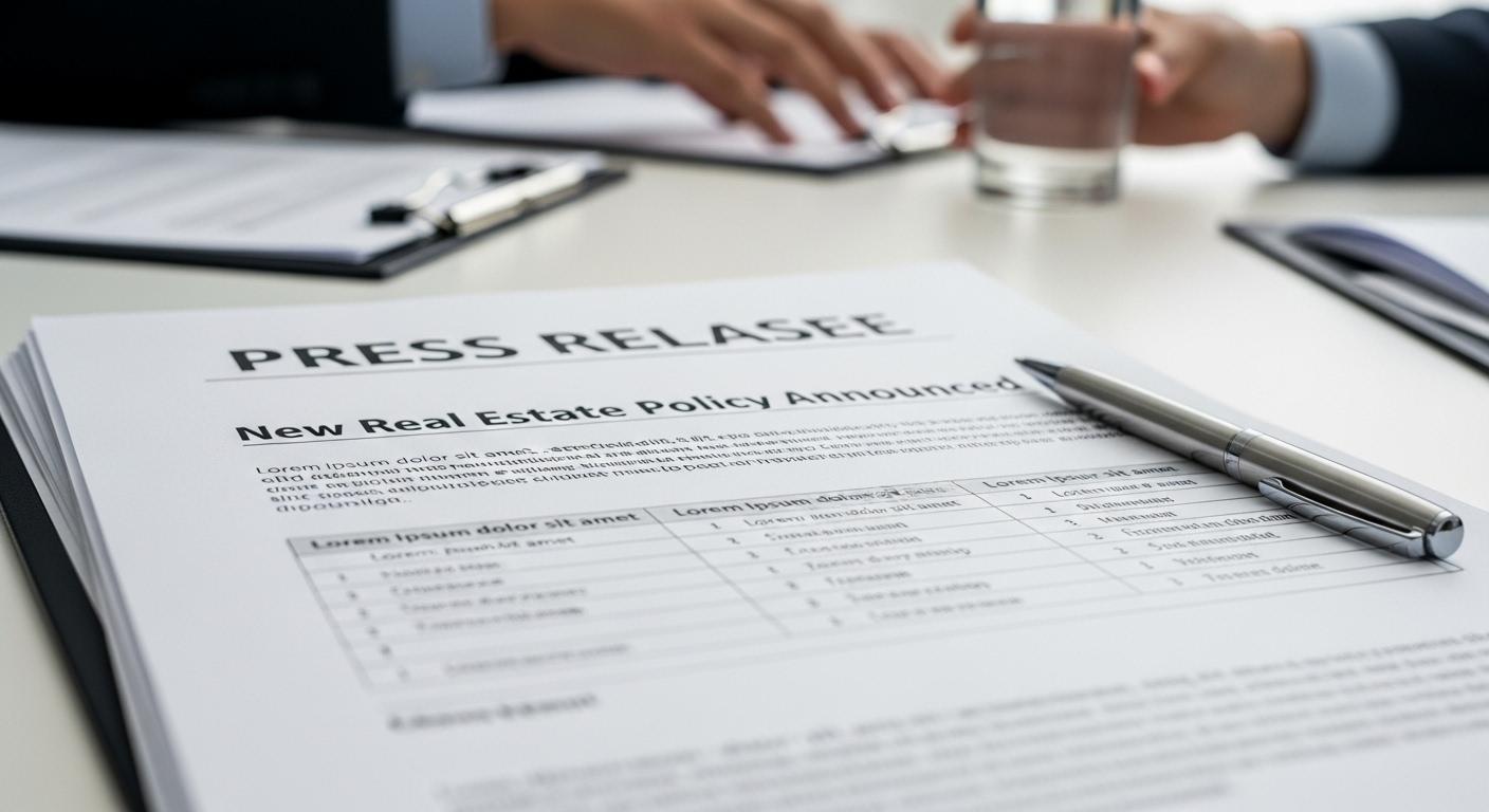 부동산 정책 보도자료