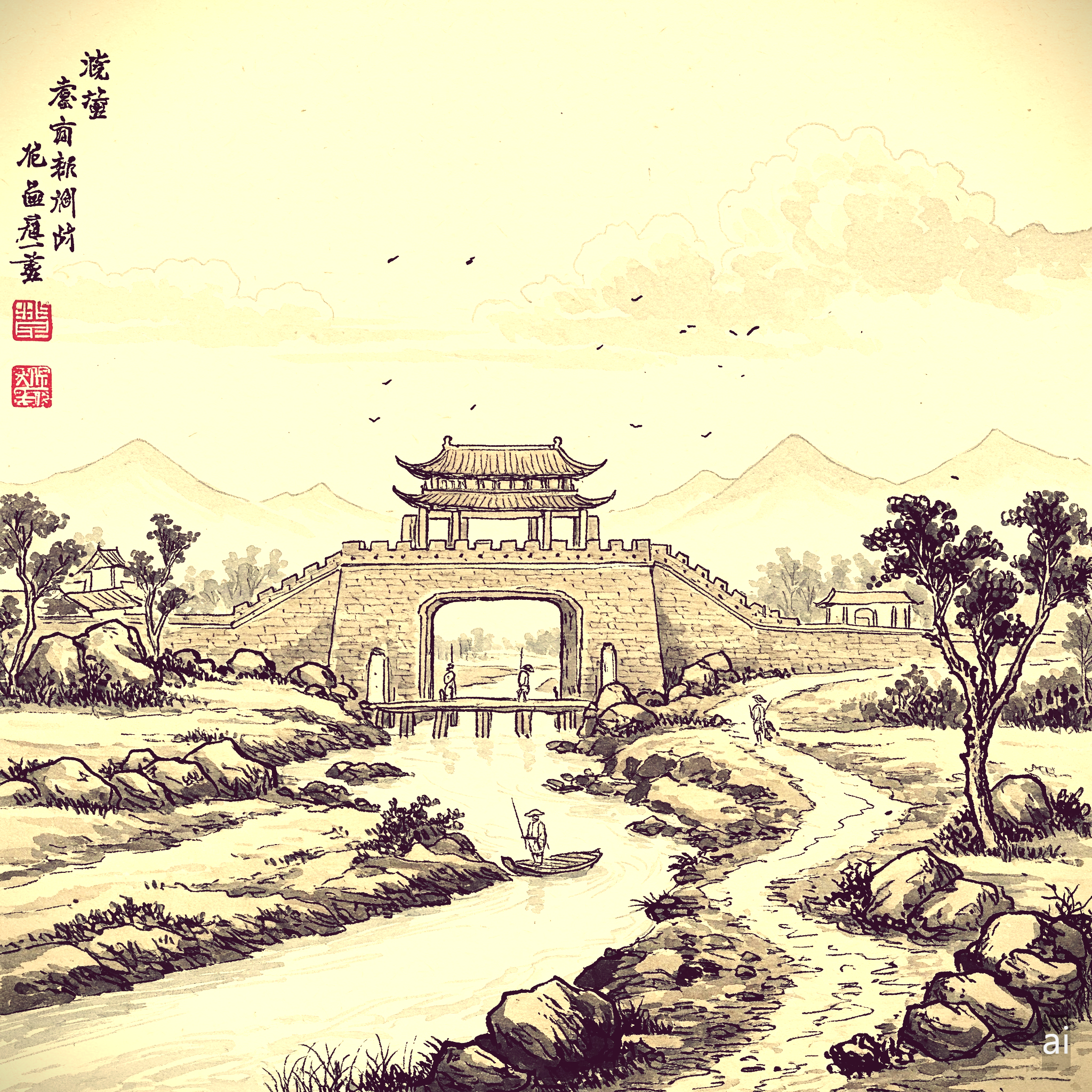 옛날 일본의 성벽