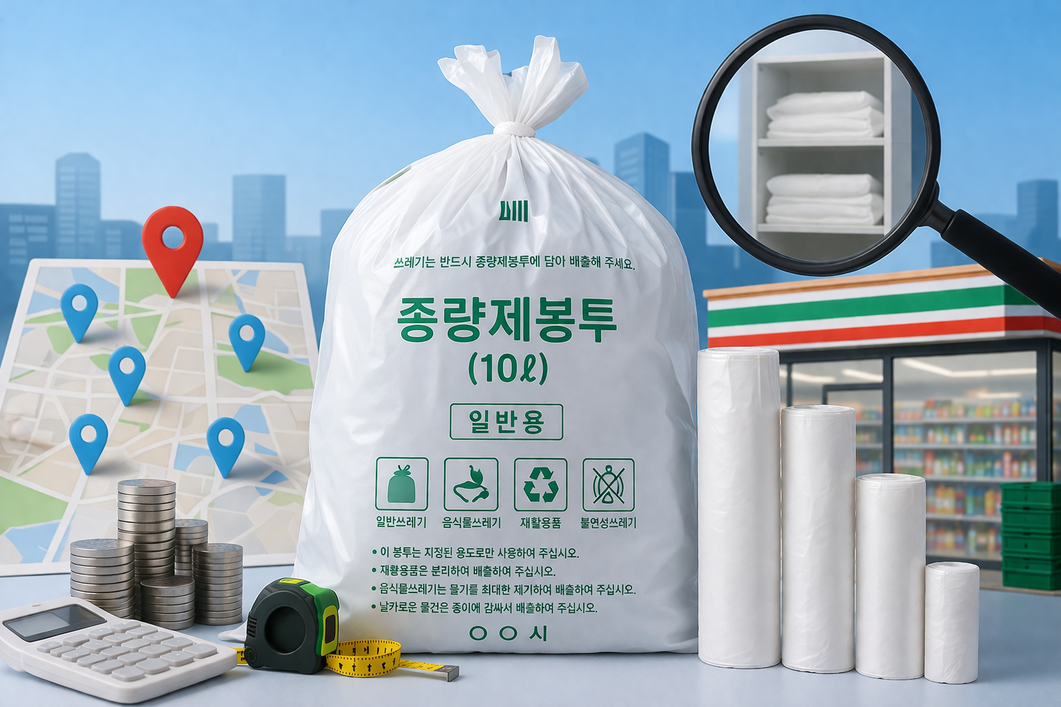 종량제봉투 대란 총정리 (파는곳&middot;가격&middot;크기&middot;편의점 재고조회 방법까지) 관련 사진