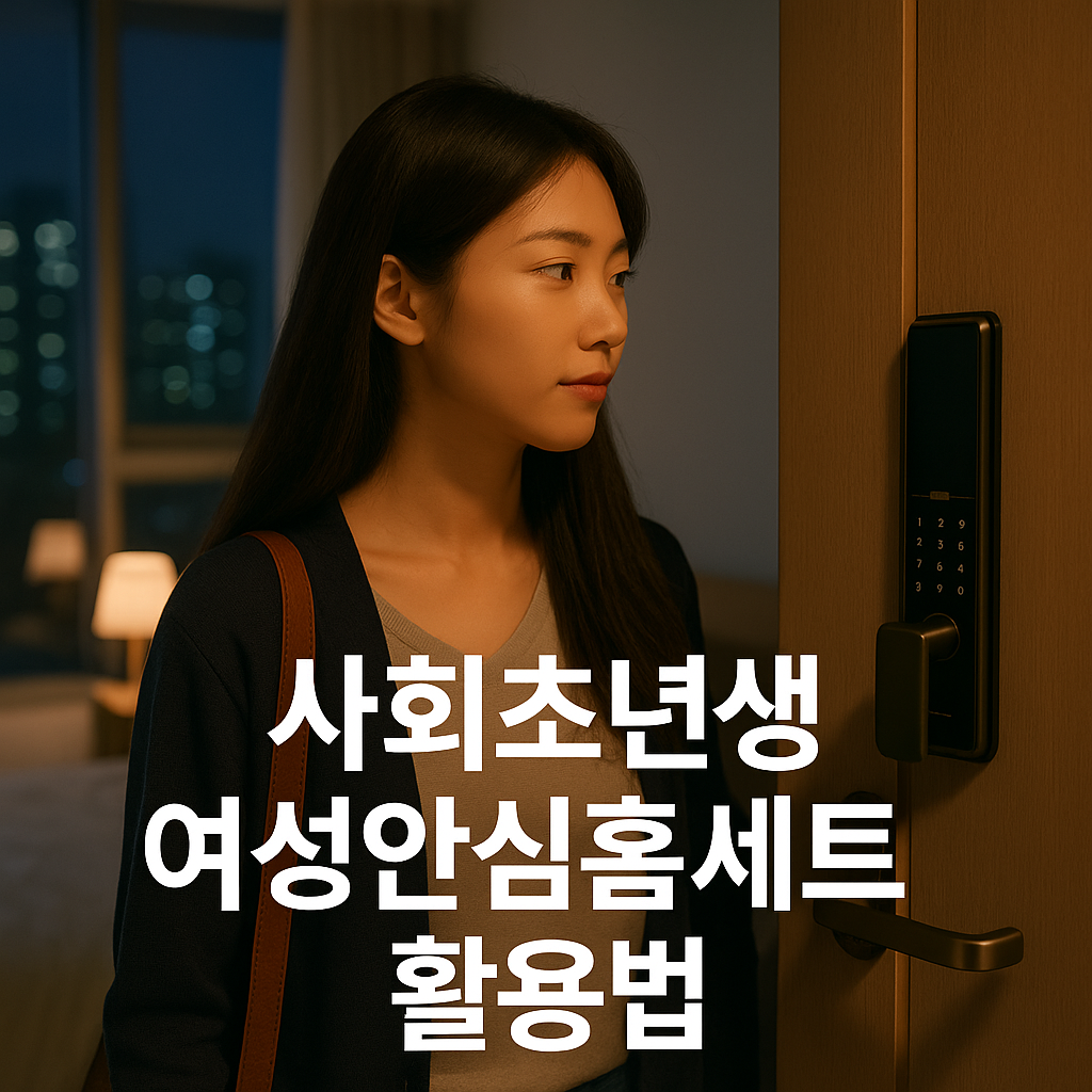 사회초년생 여성 위한 안심홈세트