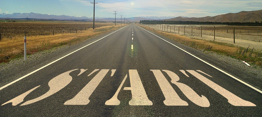 시작을 의미하는 길 이미지