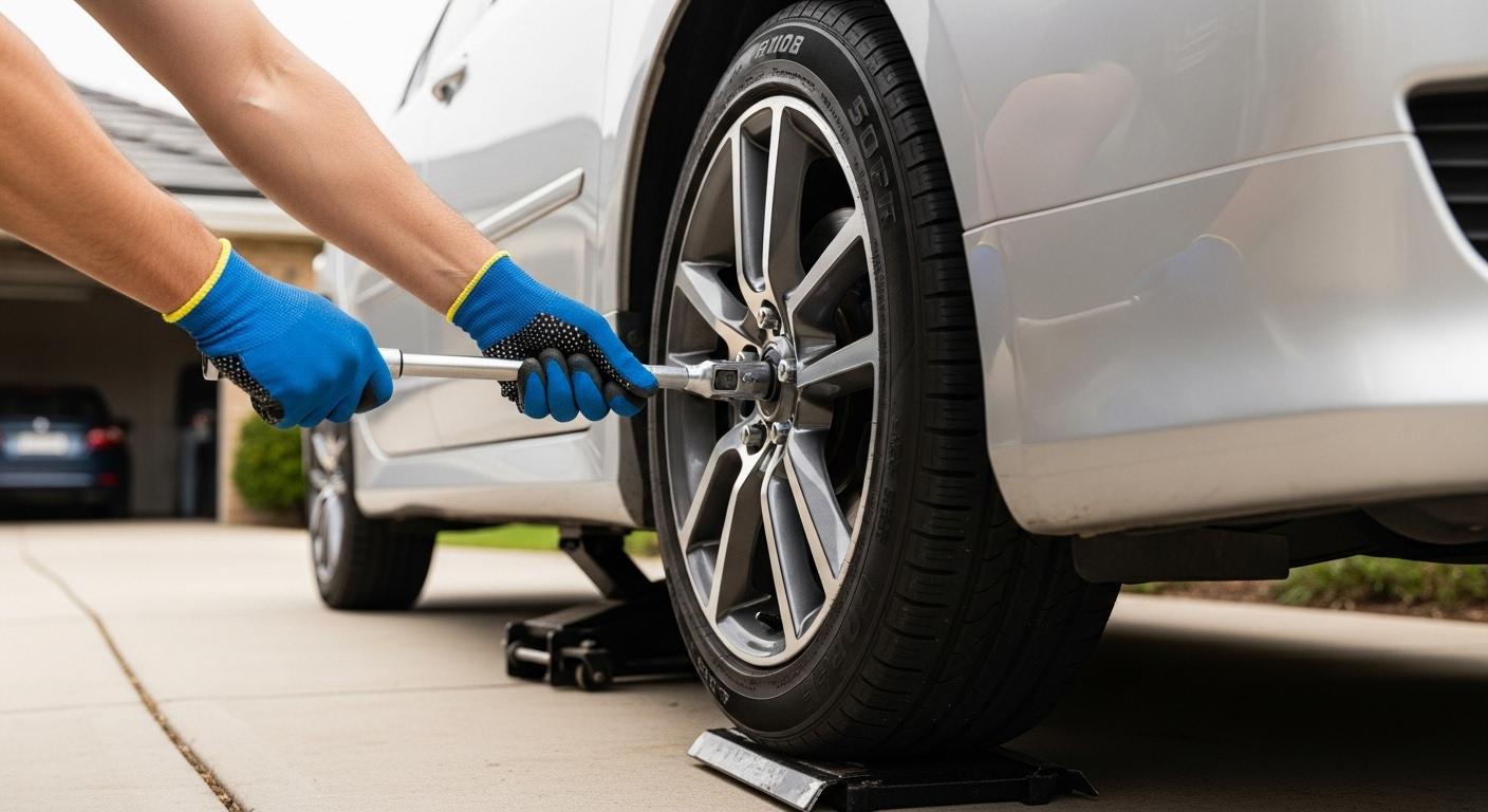 자동차 타이어 휠 빼는법