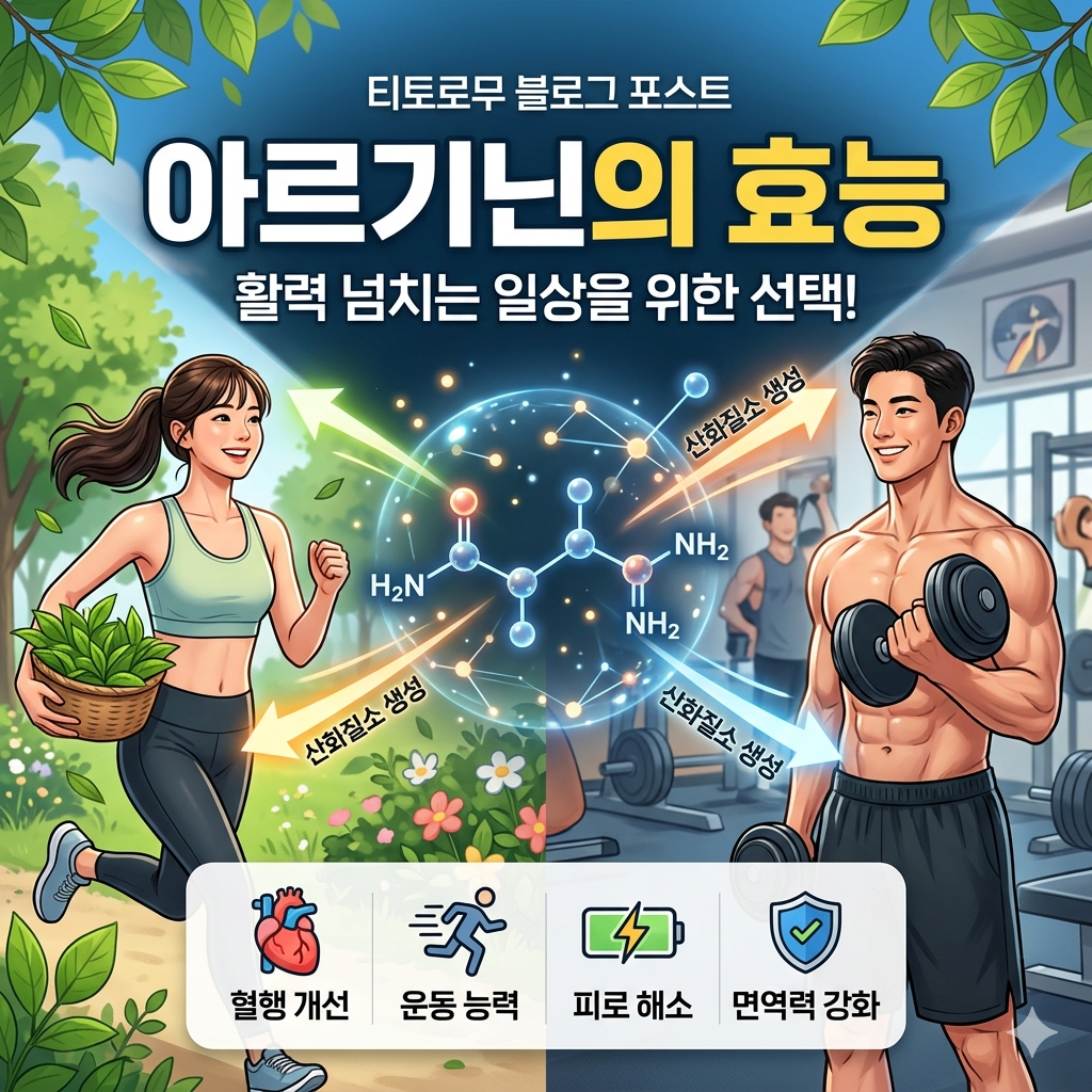 활력 넘치는 일상을 위한 선택, 아르기닌의 효능과 올바른 섭취법