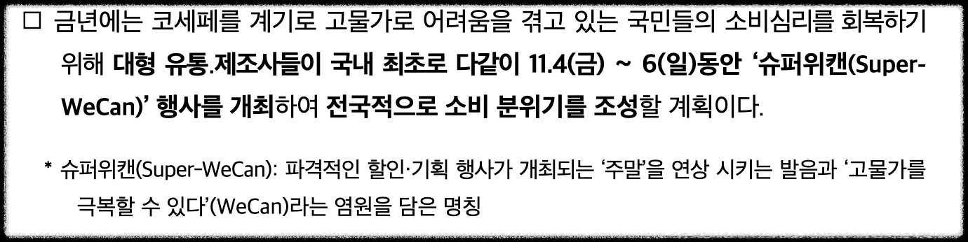 코리아 세일 페스타 기간 장소 총정리